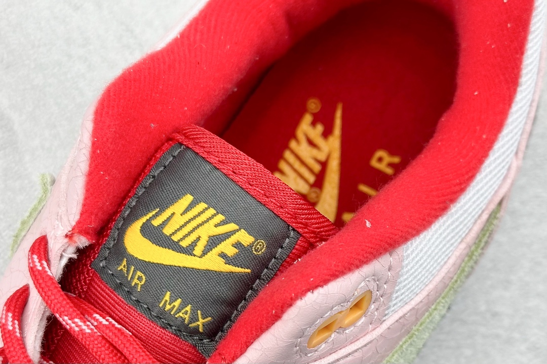 Nike Air Max 1 replica pink pants white retro casual running shoes FZ4133-640