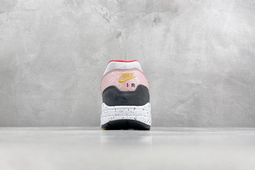 Nike Air Max 1 replica pink pants white retro casual running shoes FZ4133-640