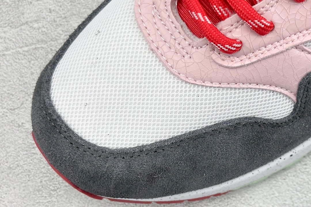 Nike Air Max 1 replica pink pants white retro casual running shoes FZ4133-640