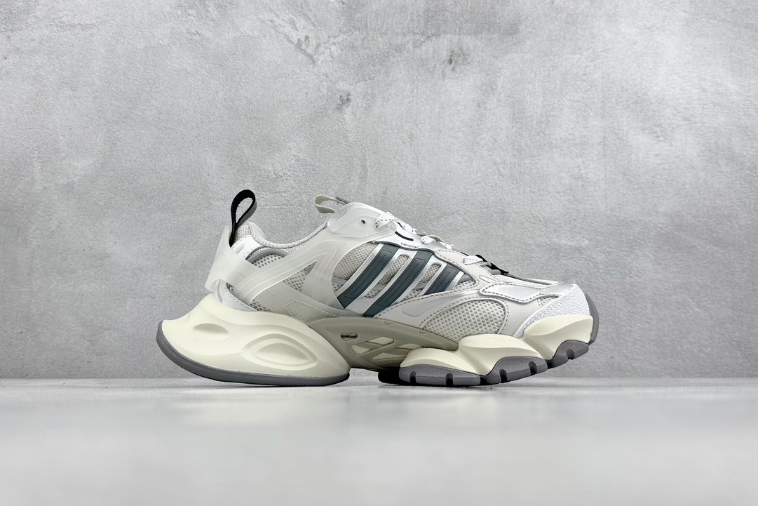 H11 version AD Vento XLG Runner Deluxe white black silver dad shoes JP5761