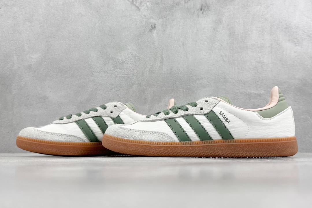 AD Originals Samba OG White Green Adidas Samba Training Shoes ID0492