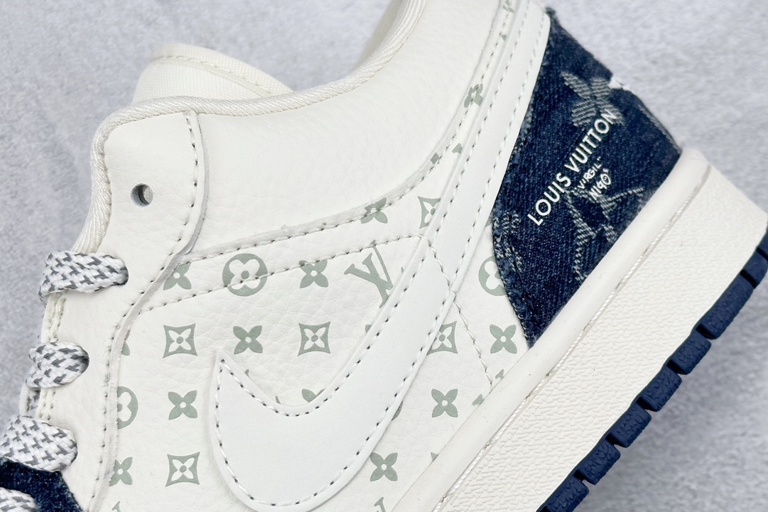 LV x Air Jordan 1 Low Denim Blue SJ9950-003