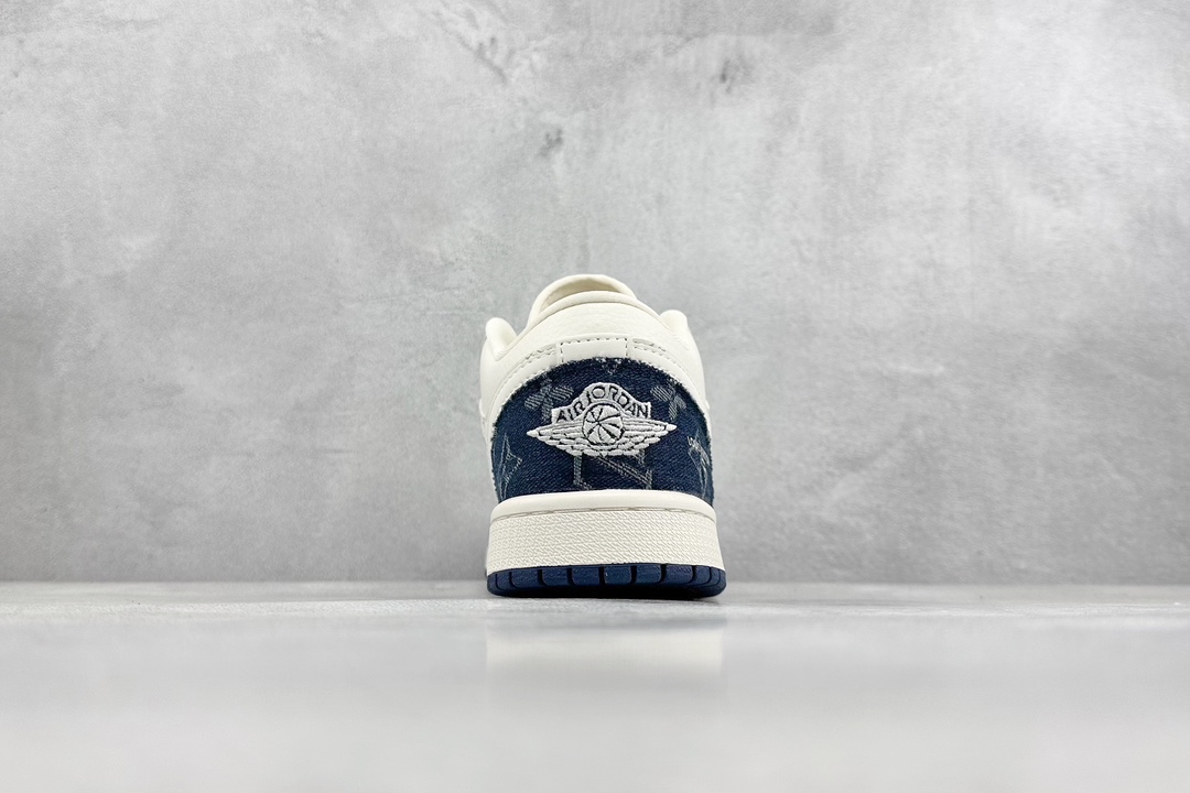 LV x Air Jordan 1 Low Denim Blue SJ9950-003