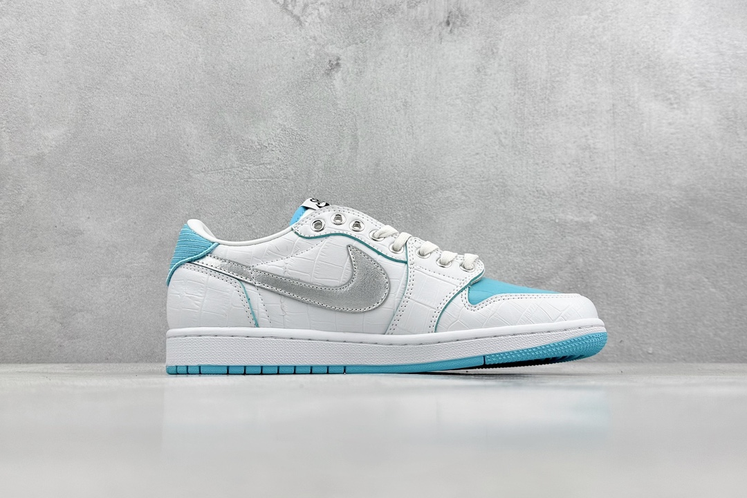 Travis Scott x Fragment x Air Jordan 1 Low TS joint inverted hook low-top sneakers DM7866-771