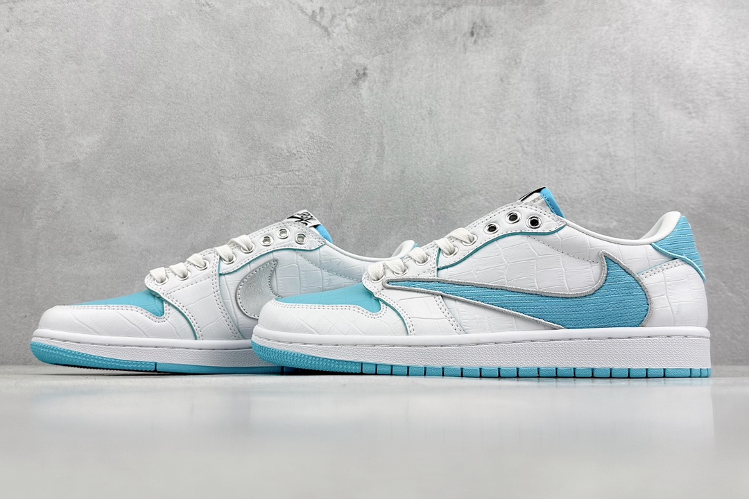 Travis Scott x Fragment x Air Jordan 1 Low TS joint inverted hook low-top sneakers DM7866-771