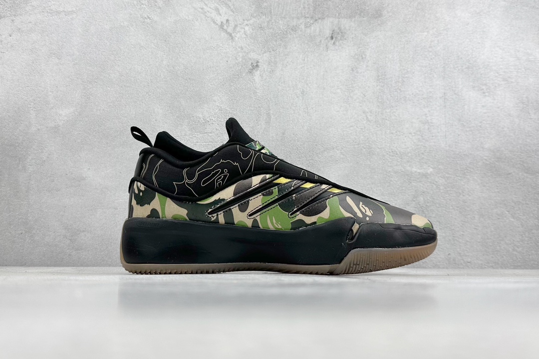 GJR Adidas Dame 9 Lillard signature shoe midsole configuration equipped with the latest Light Strike wear-resistant shock-absorbing outsole GY3025