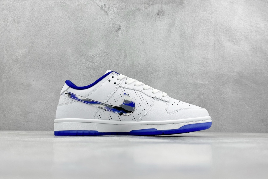 280 Nike SB Dunk Low“BAPE联名——白彩勾小蓝勾” 周年高端定制 JH8039-934