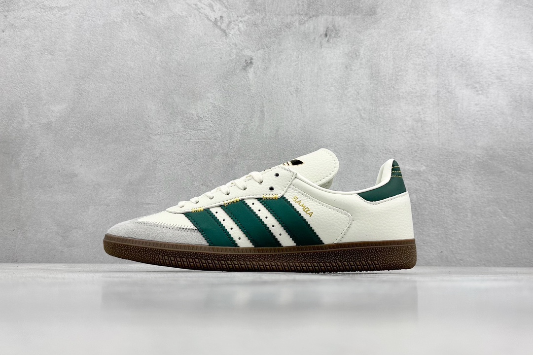 210 H11版 adidas originals Samba OG 白绿 IF1811