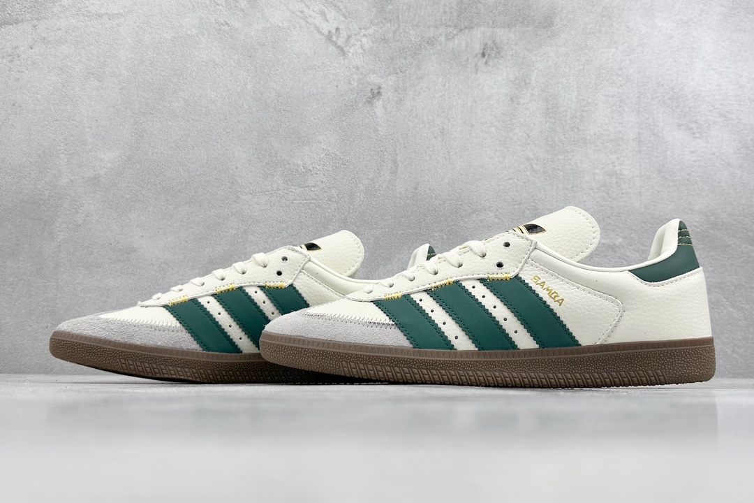 210 H11版 adidas originals Samba OG 白绿 IF1811