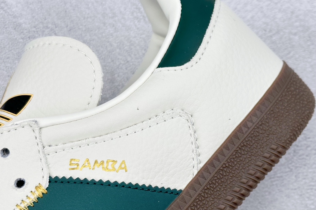 210 H11版 adidas originals Samba OG 白绿 IF1811