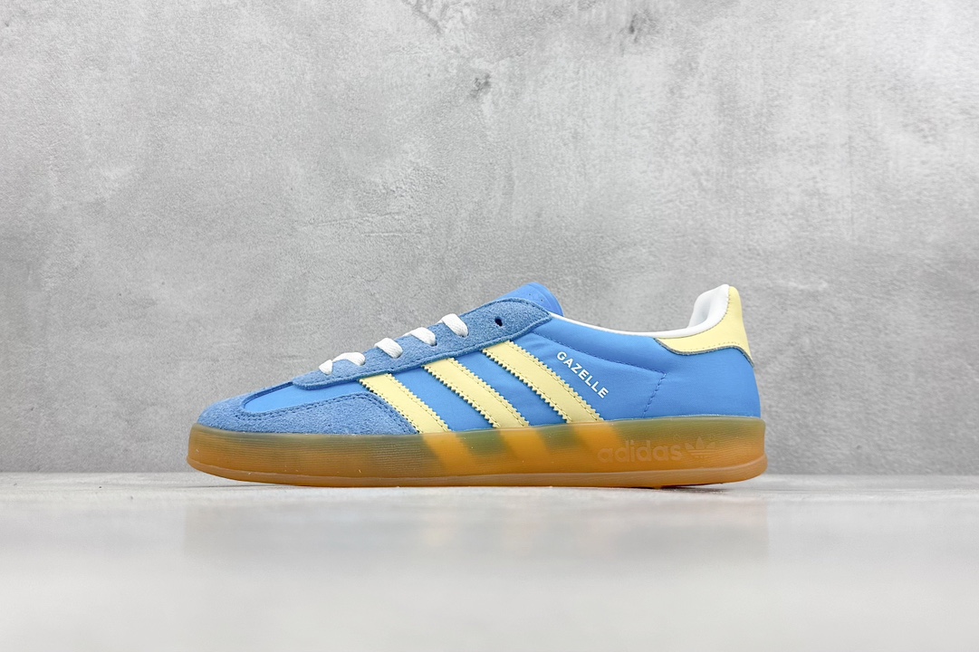 160 YH adidas Originals Gazelle INdoor 三叶草休闲防滑耐磨低帮板鞋 IE2960