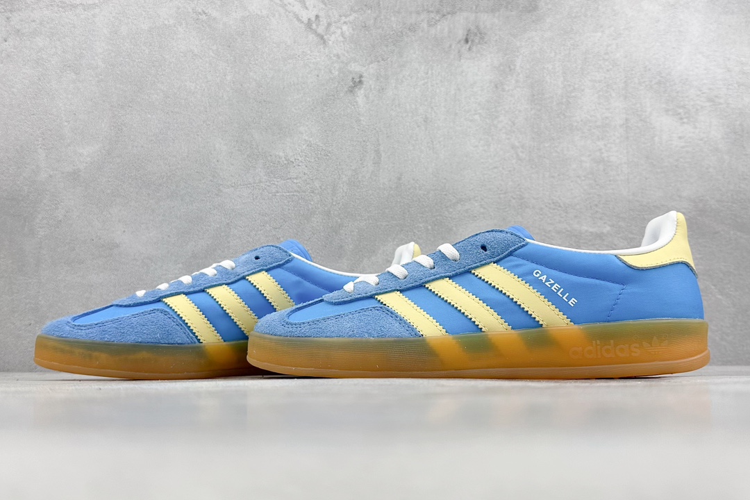 160 YH adidas Originals Gazelle INdoor 三叶草休闲防滑耐磨低帮板鞋 IE2960