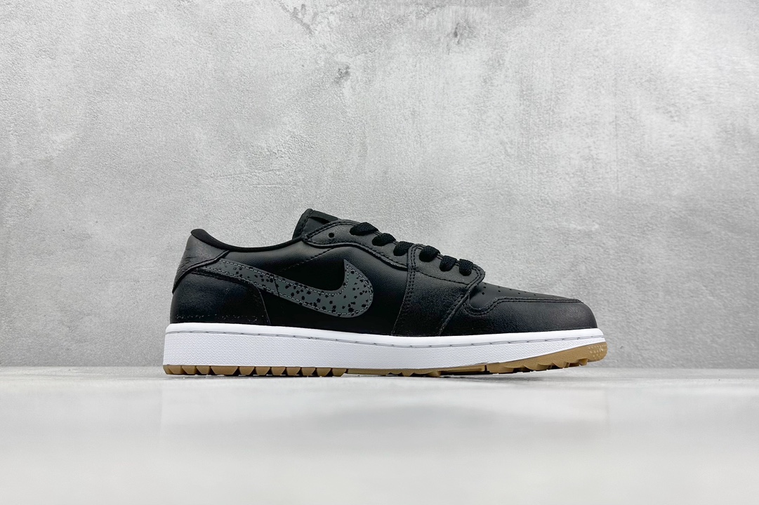 200 K版 Jordan Air Jordan 1 Low Golf “Black Gum”黑色 DD9315-005