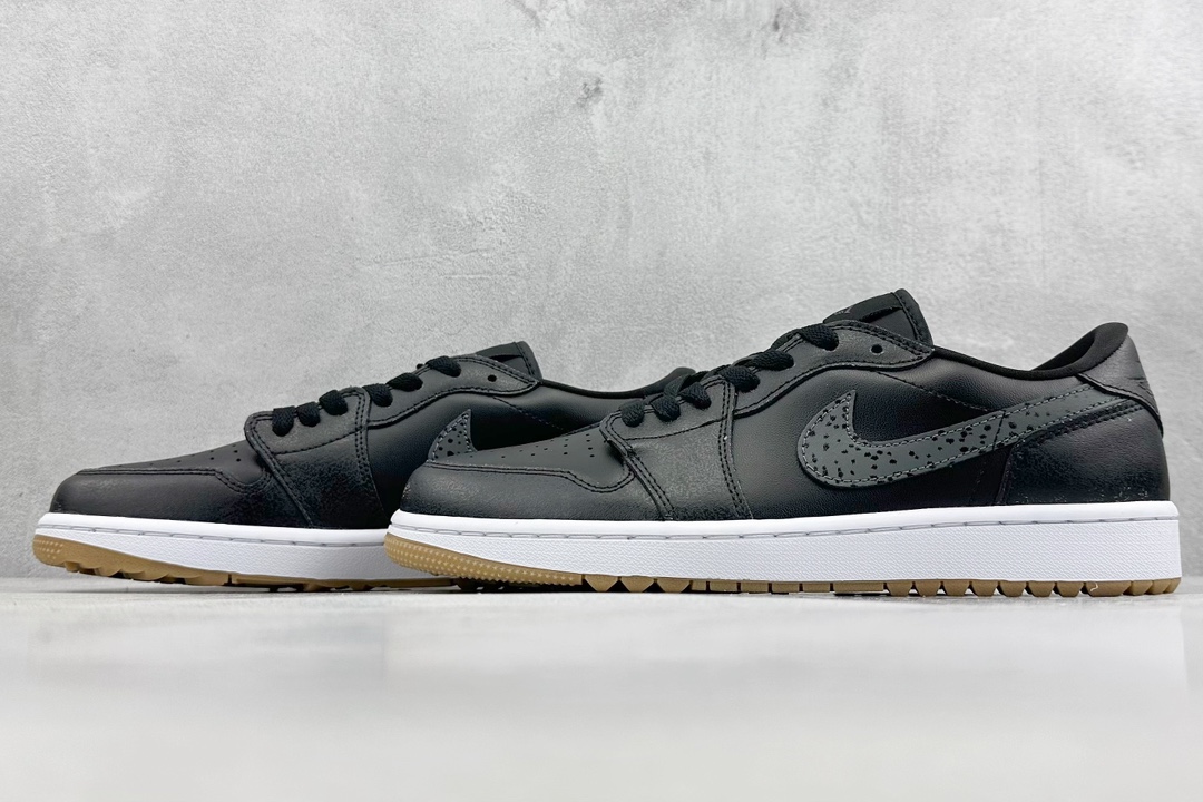 200 K版 Jordan Air Jordan 1 Low Golf “Black Gum”黑色 DD9315-005