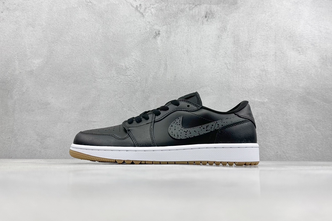 200 K版 Jordan Air Jordan 1 Low Golf “Black Gum”黑色 DD9315-005