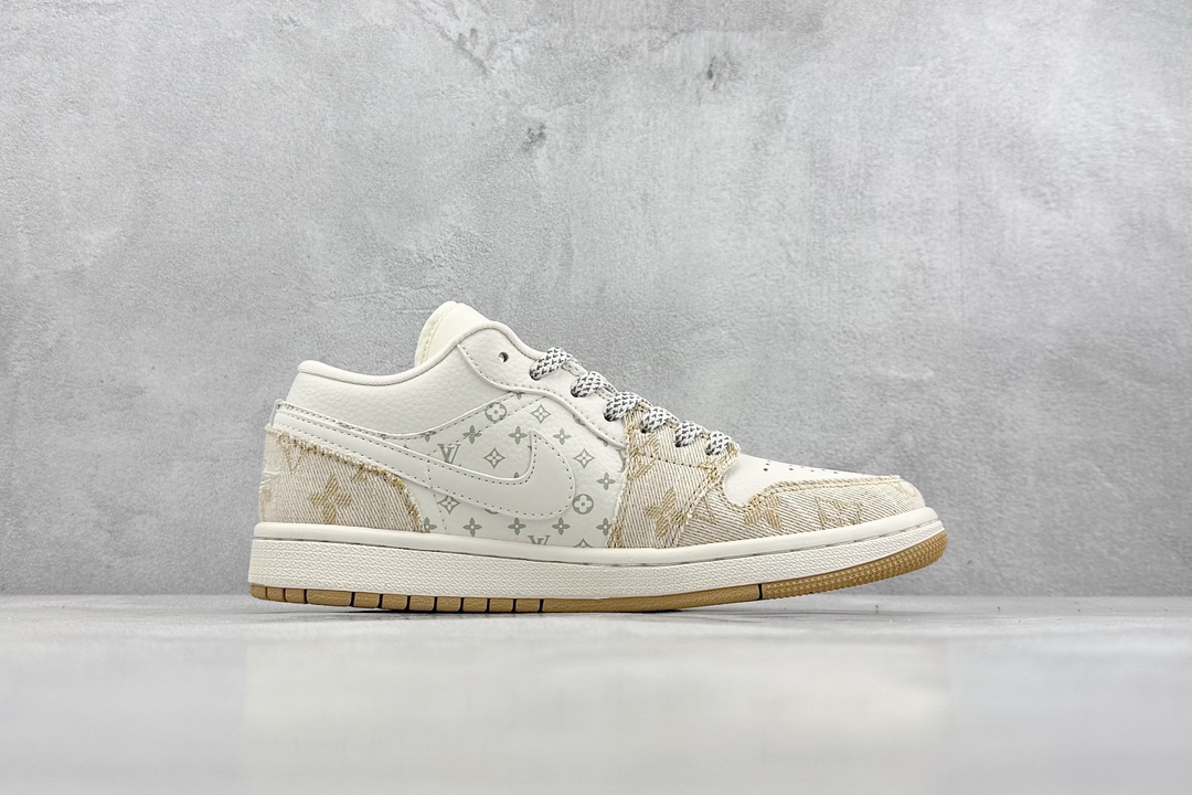 280 LV x Air Jordan 1 Low 牛仔卡其 SJ9950-002