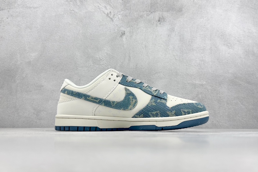 280 Nike SB Dunk Low x Louis Vuitton 白青牛仔布 XP3802-336