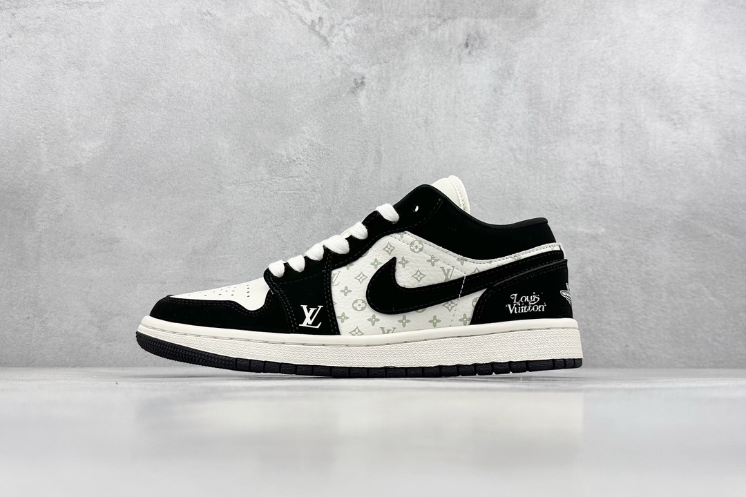 280 Air Jordan 1 Retro Low x Louis Vuitton 白黑  SJ9950-001