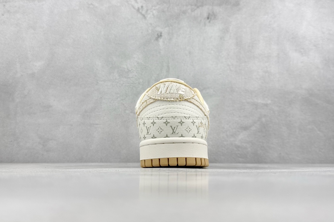 300 Nike SB Dunk Low x Louis Vuitton 米白黄绑带满天星 SJ2068-250