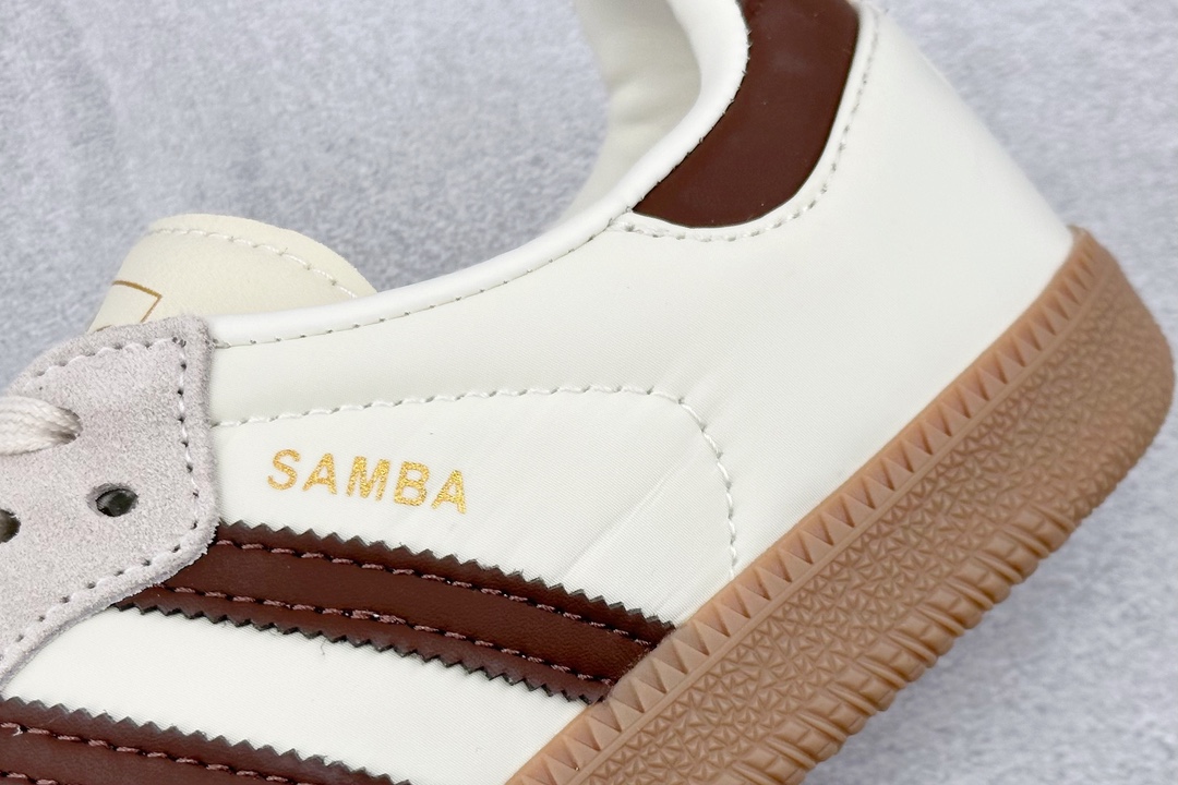 150 R版 adidas originals Samba 乳白色 褐色 ID1447