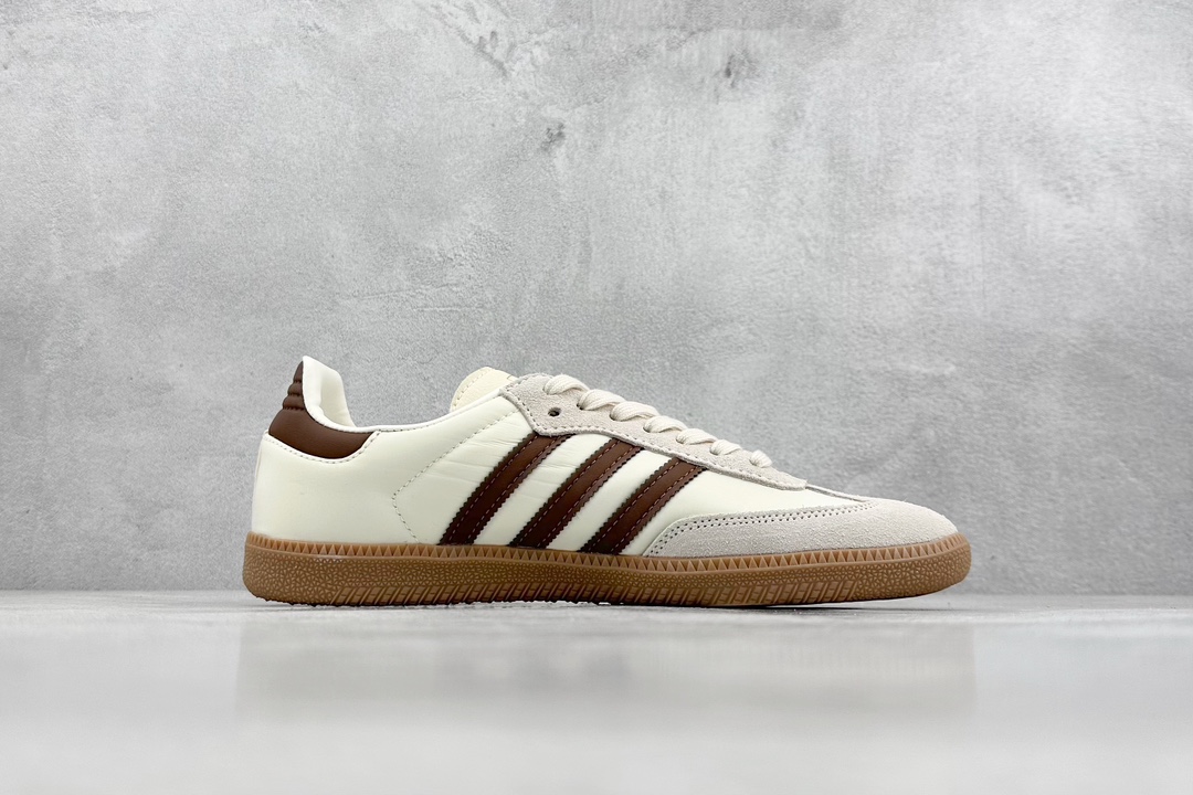 150 R版 adidas originals Samba 乳白色 褐色 ID1447