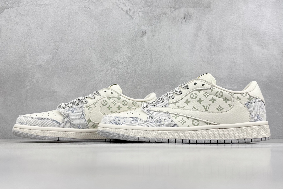 280 Fragment x TS x Air Jordan 1 Low x LV 三方联名倒钩低帮 SJ2068-007