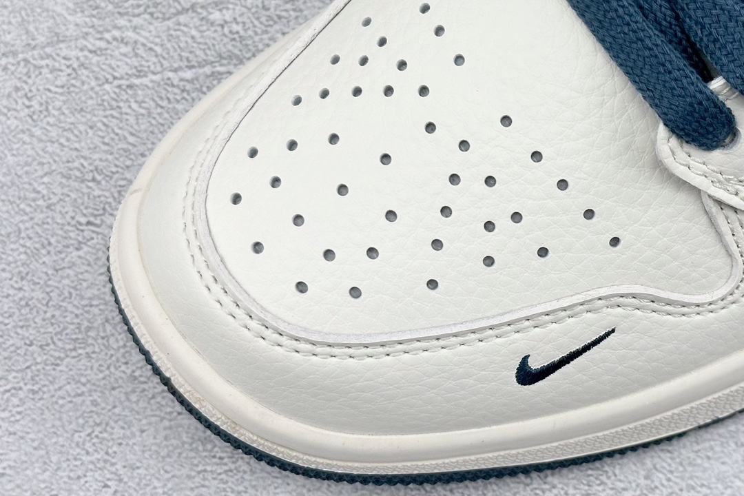 280 Air Jordan 1 Low AJ1 乔1 LV联名-米白蓝勾 高端定制低帮文化休闲板鞋 WG8850-005
