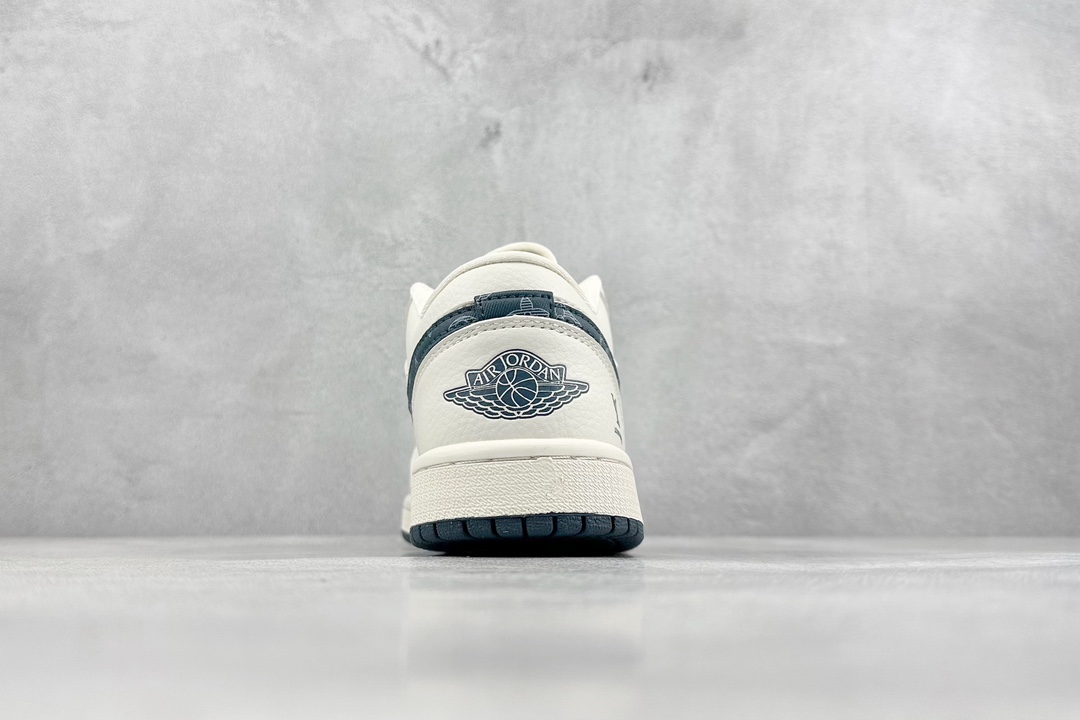 280 Air Jordan 1 Low AJ1 乔1 LV联名-米白蓝勾 高端定制低帮文化休闲板鞋 WG8850-005