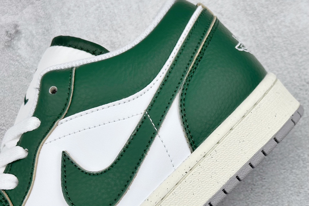 200 K版 Air Jordan 1 Low 白绿 AJ1乔1低帮休闲板鞋 FQ7687-300