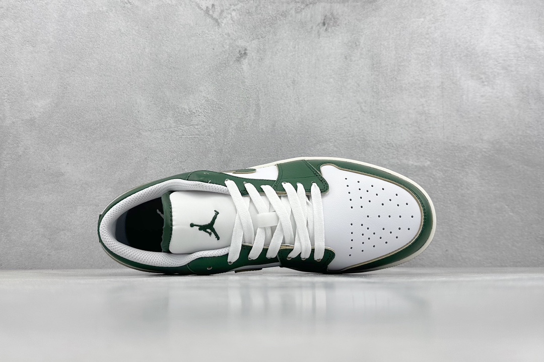 200 K版 Air Jordan 1 Low 白绿 AJ1乔1低帮休闲板鞋 FQ7687-300