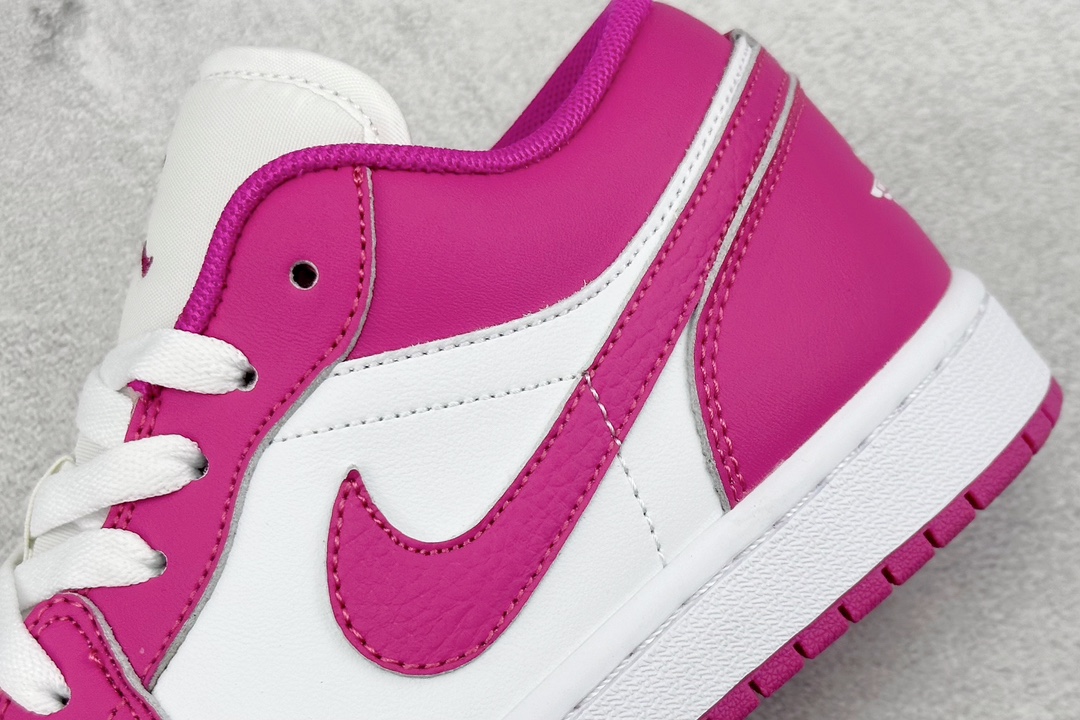 200 K版 Air Jordan 1 Low 玫红 AJ1乔1低帮休闲板鞋  FV8486-600