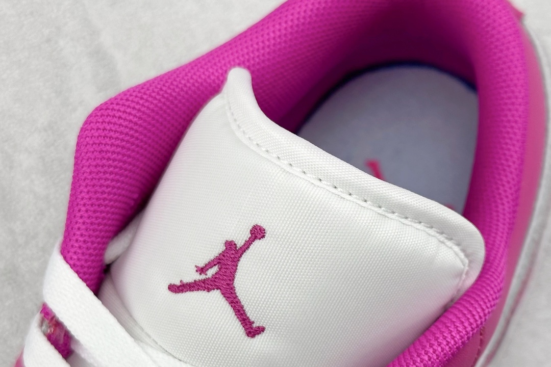 200 K版 Air Jordan 1 Low 玫红 AJ1乔1低帮休闲板鞋  FV8486-600