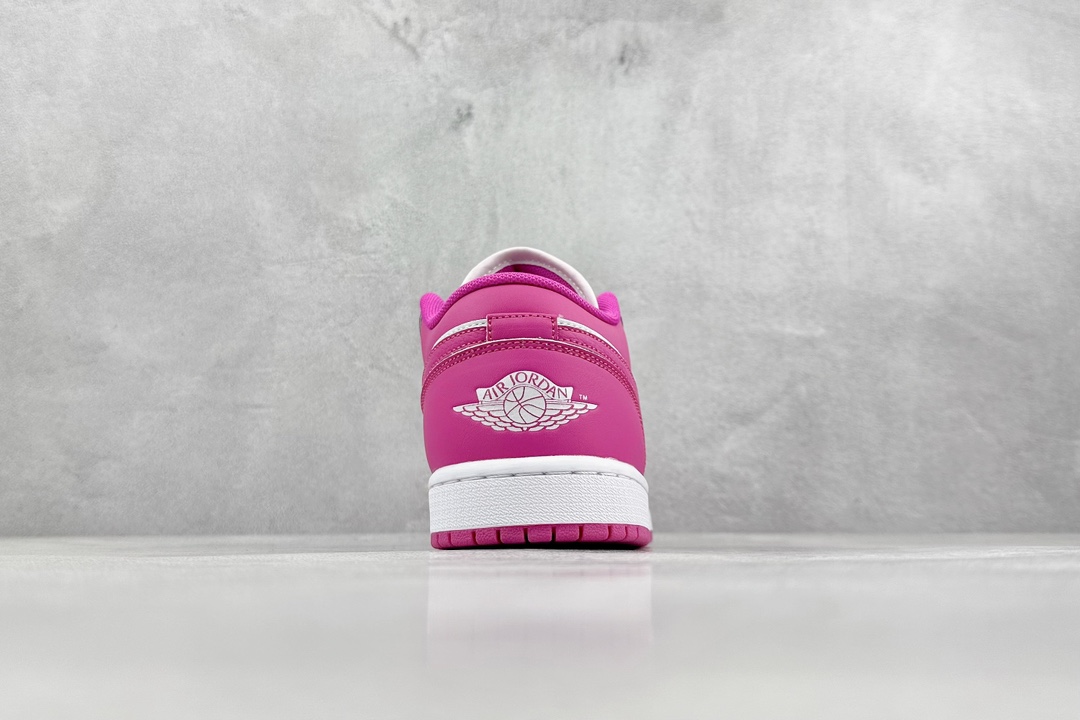 200 K版 Air Jordan 1 Low 玫红 AJ1乔1低帮休闲板鞋  FV8486-600