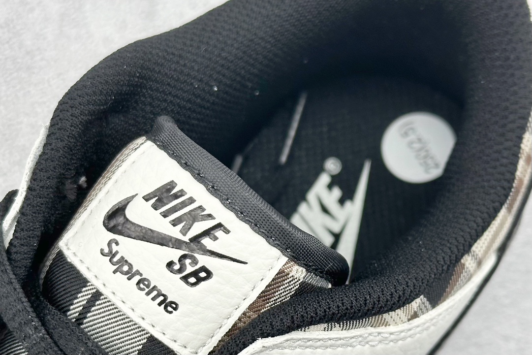 280 DK版 Supreme x Nk SB Dunk Low 联名格子布配色 低帮休闲运动滑板板鞋 SP1098-061