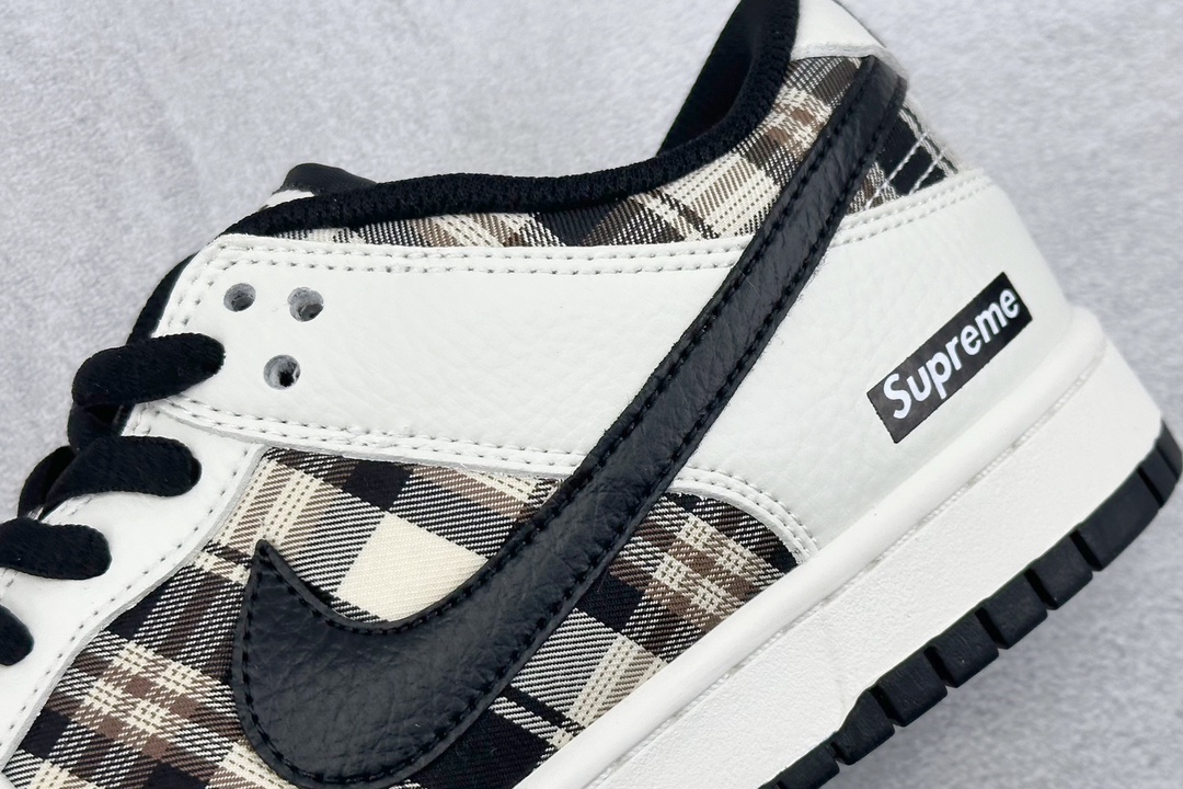 280 DK版 Supreme x Nk SB Dunk Low 联名格子布配色 低帮休闲运动滑板板鞋 SP1098-061