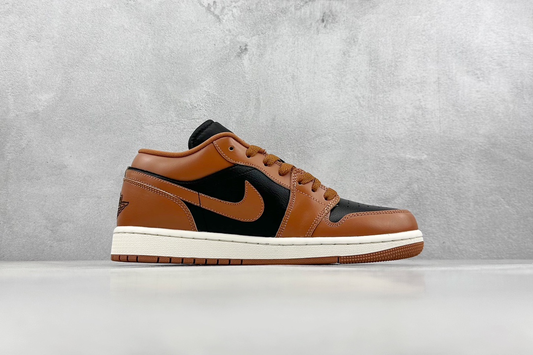 200 K版 Air Jordan 1 Low 黑棕 AJ1乔1低帮休闲板鞋  DC0774-021