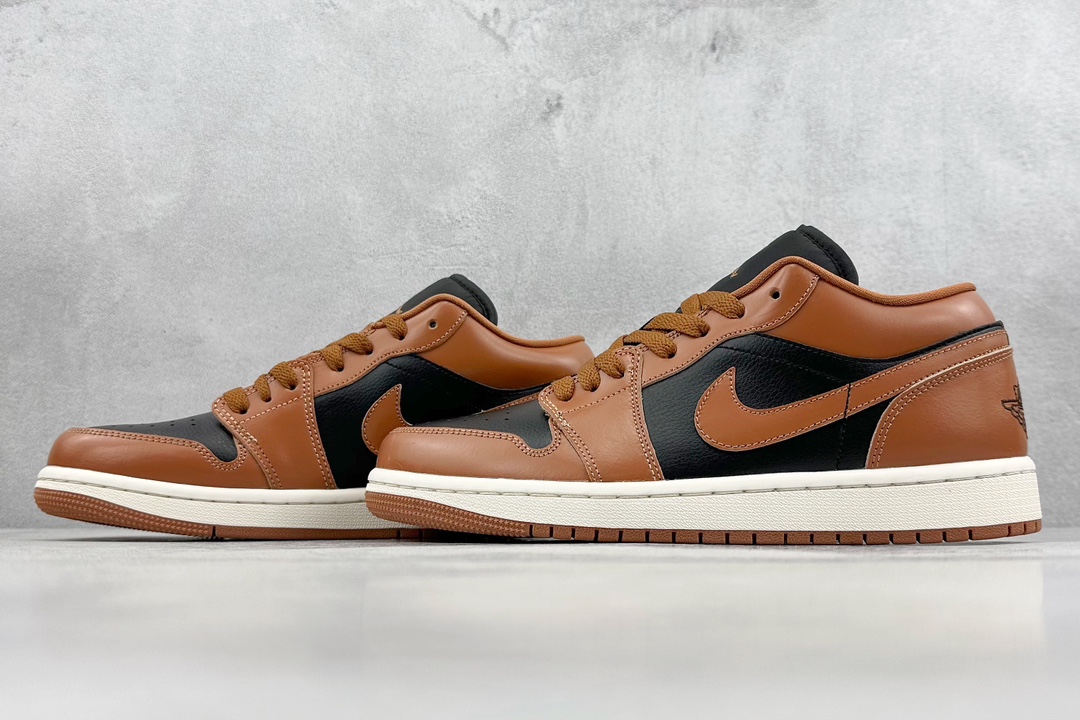 200 K版 Air Jordan 1 Low 黑棕 AJ1乔1低帮休闲板鞋  DC0774-021