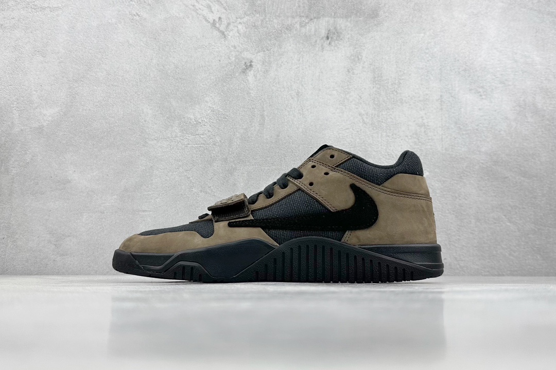 420 N版 Travis Scott x Jordan Cut The Check AJ1 乔1倒勾魔术贴 时尚篮球鞋  FZ8117-204
