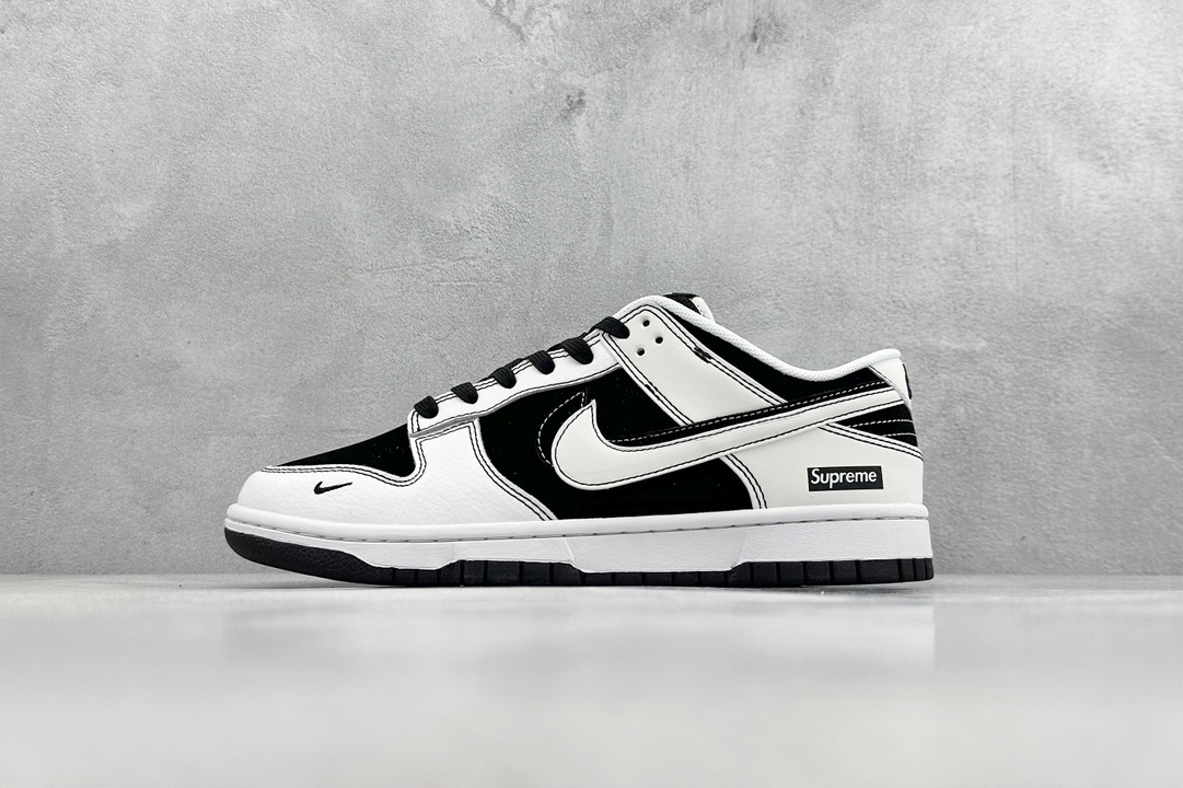 280 Nike SB Dunk Low x Supreme 黑白双钩 FC1688-144