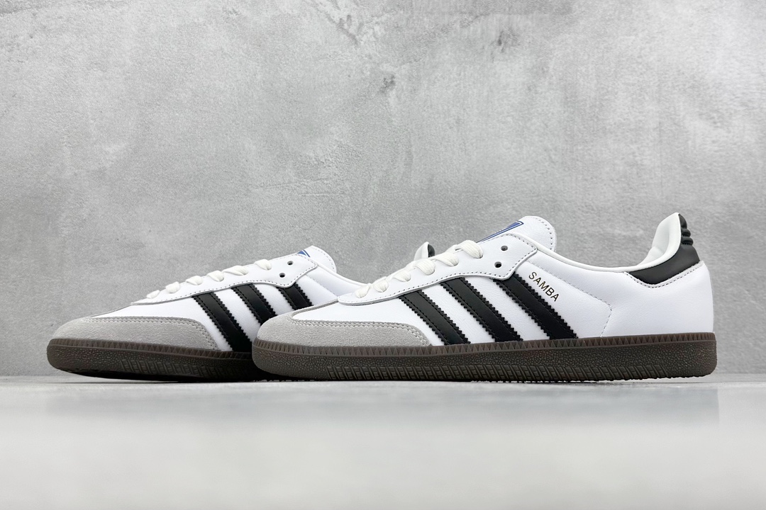 230 ZY版软头层 adidas originals Samba OG 黑白灰 B75806