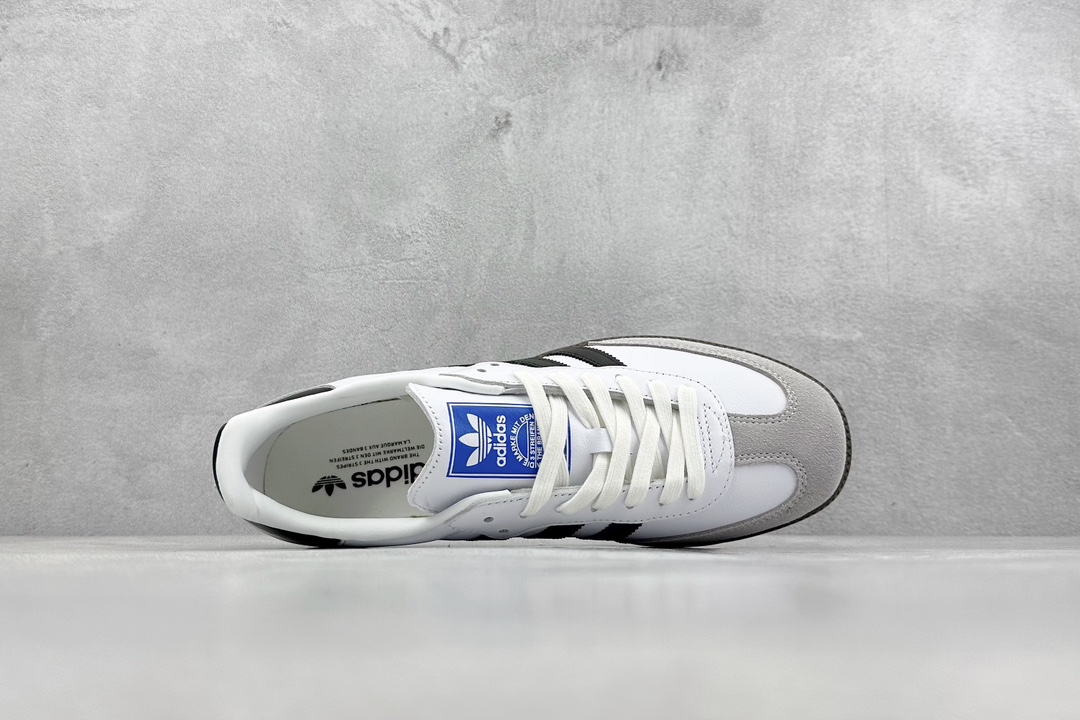 230 ZY版软头层 adidas originals Samba OG 黑白灰 B75806