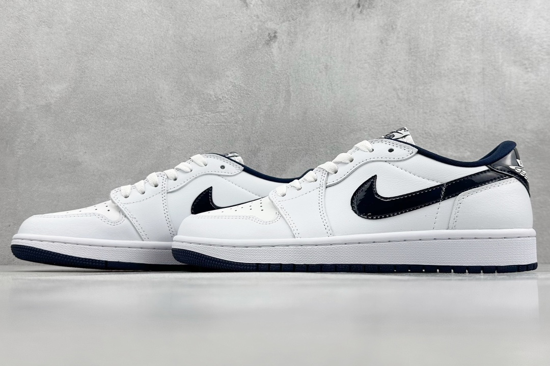 200 K版 Air Jordan 1 Low ”85 Metallic Blue” AJ1 乔1金属白蓝 FB9933-141