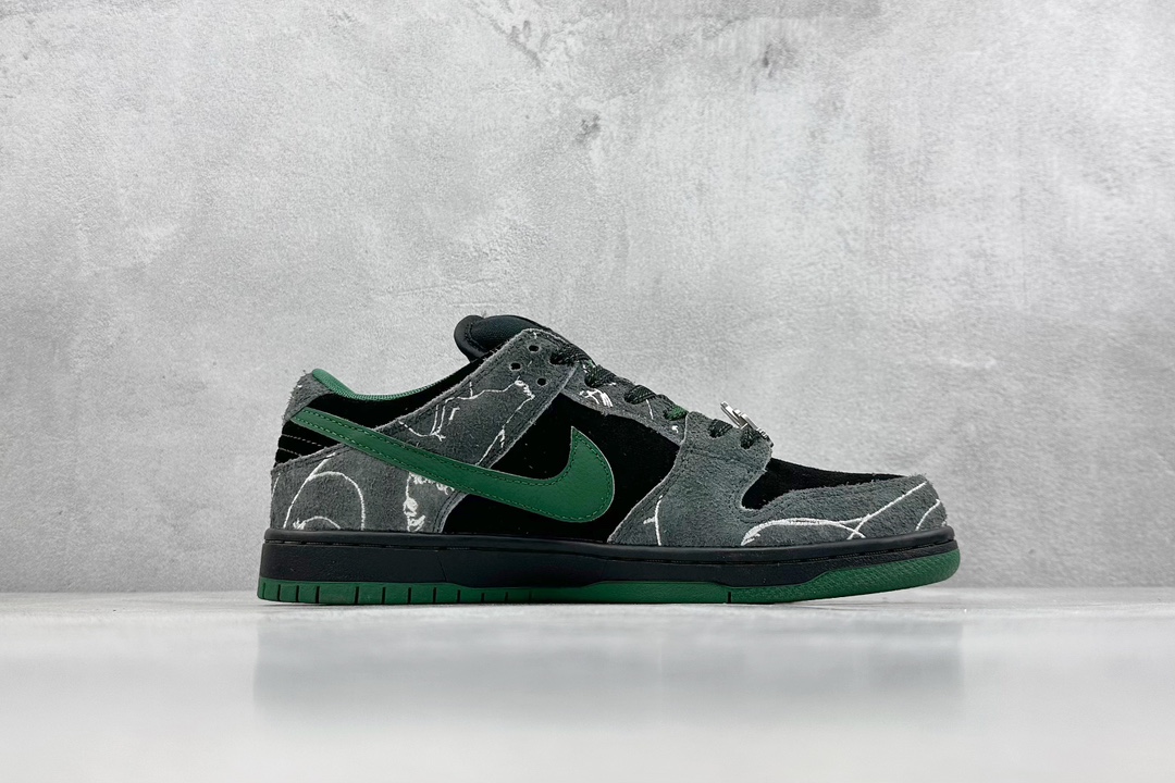 340 S2 There Skateboards x Nk SB Dunk Low 涂鸦艺术风格 联名款 SB低帮休闲板鞋 HF7743-001