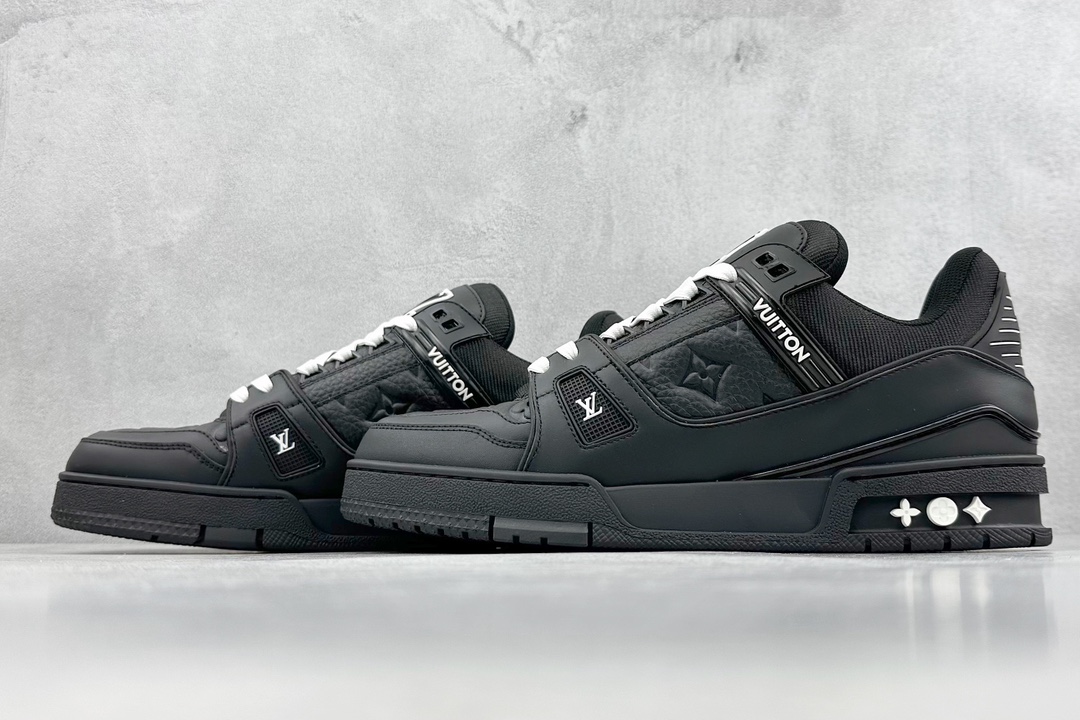 550 纯原级别 空胶工艺 高端零售专供 Louis Vuitton 路易威登 LV Trainer 低帮休闲板鞋