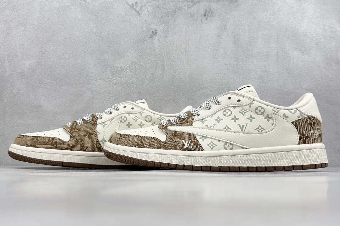 280 LV x Air Jordan 1 Low 浅褐印花 SJ2068-102