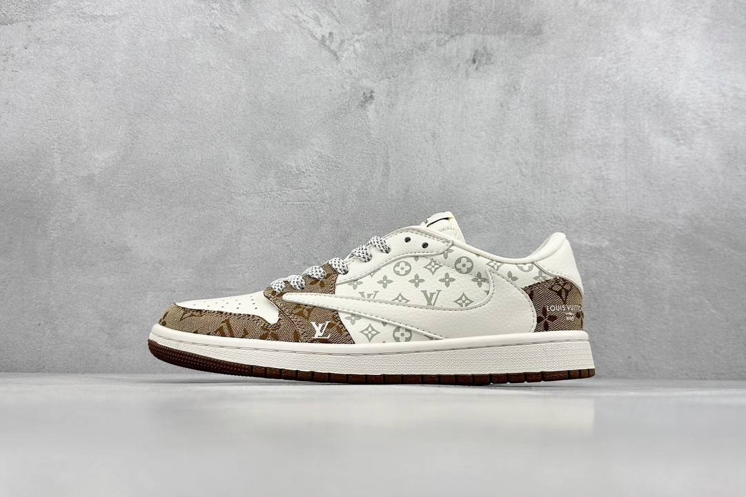 280 LV x Air Jordan 1 Low 浅褐印花 SJ2068-102