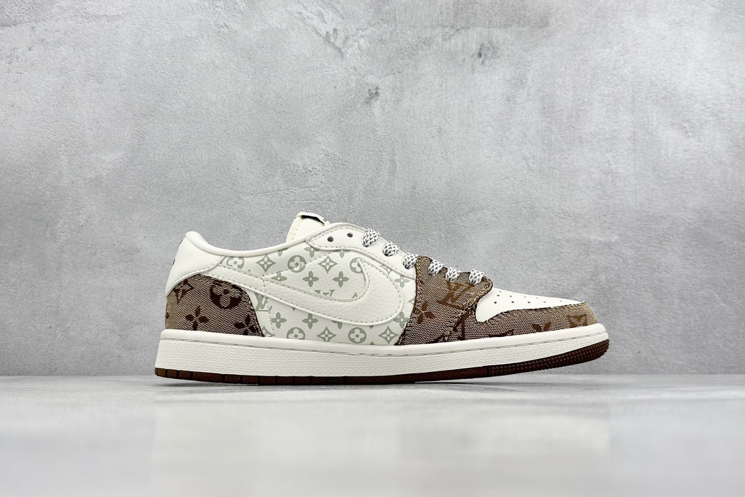 280 LV x Air Jordan 1 Low 浅褐印花 SJ2068-102