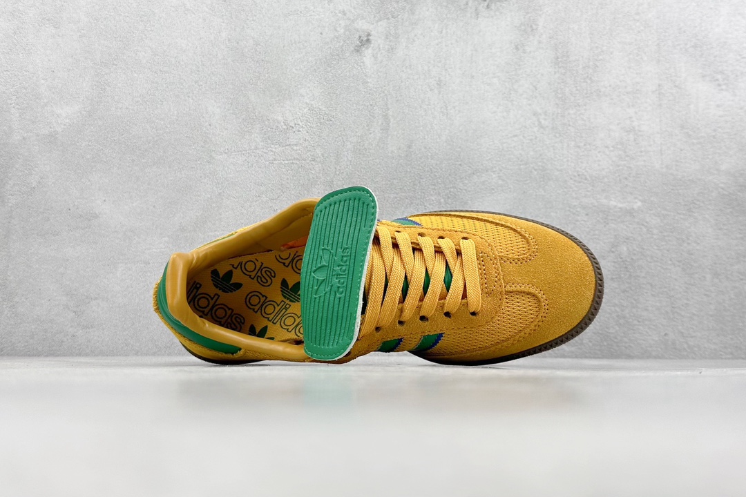 160 R版 adidas originals Samba WB PONY TONAL 黄绿 IE9165