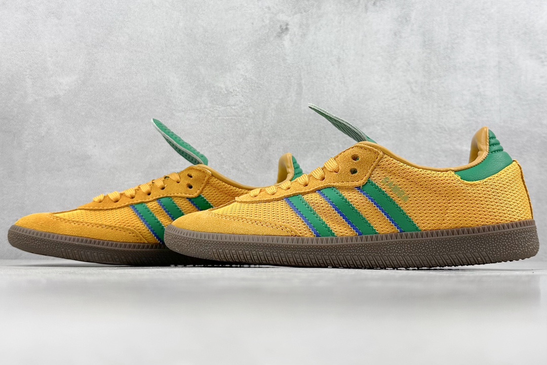 160 R版 adidas originals Samba WB PONY TONAL 黄绿 IE9165