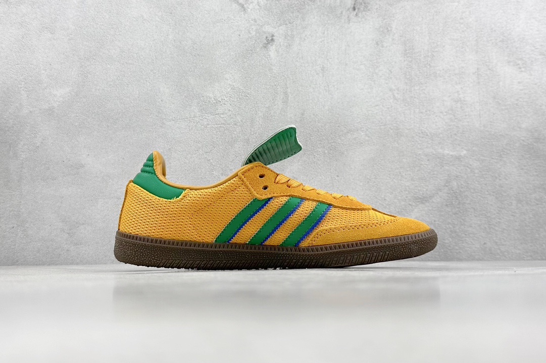 160 R版 adidas originals Samba WB PONY TONAL 黄绿 IE9165